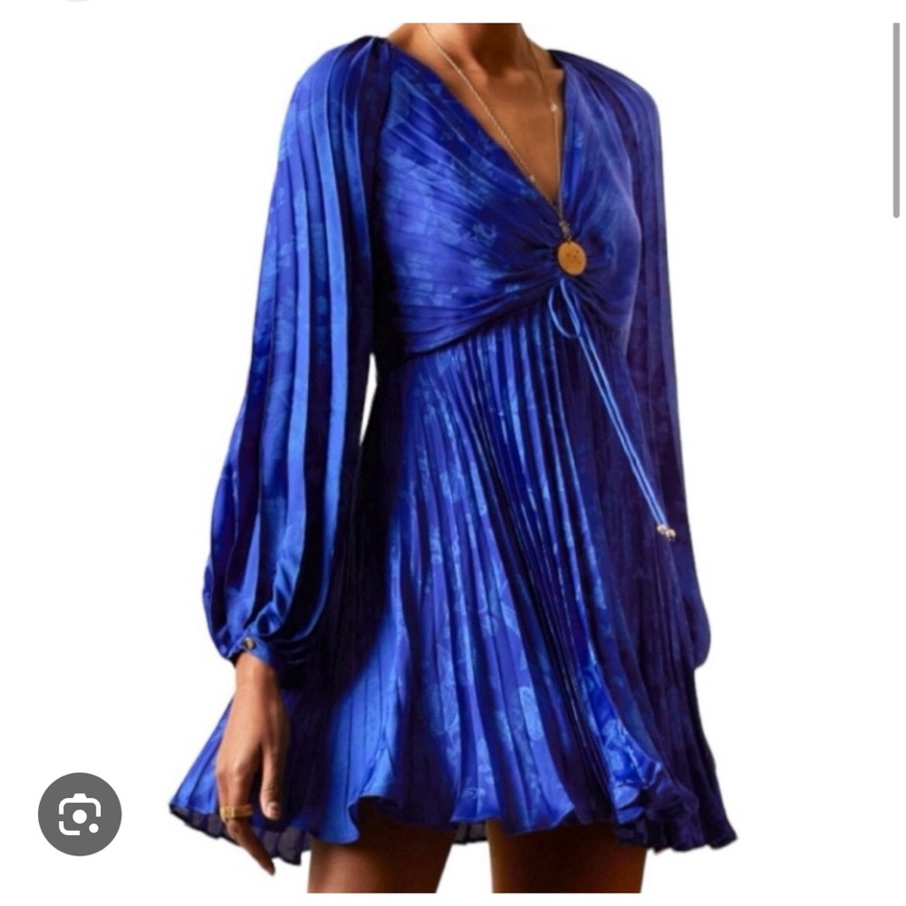 NWT Banana Republic Radiant Mini Dress in Voltage Blue